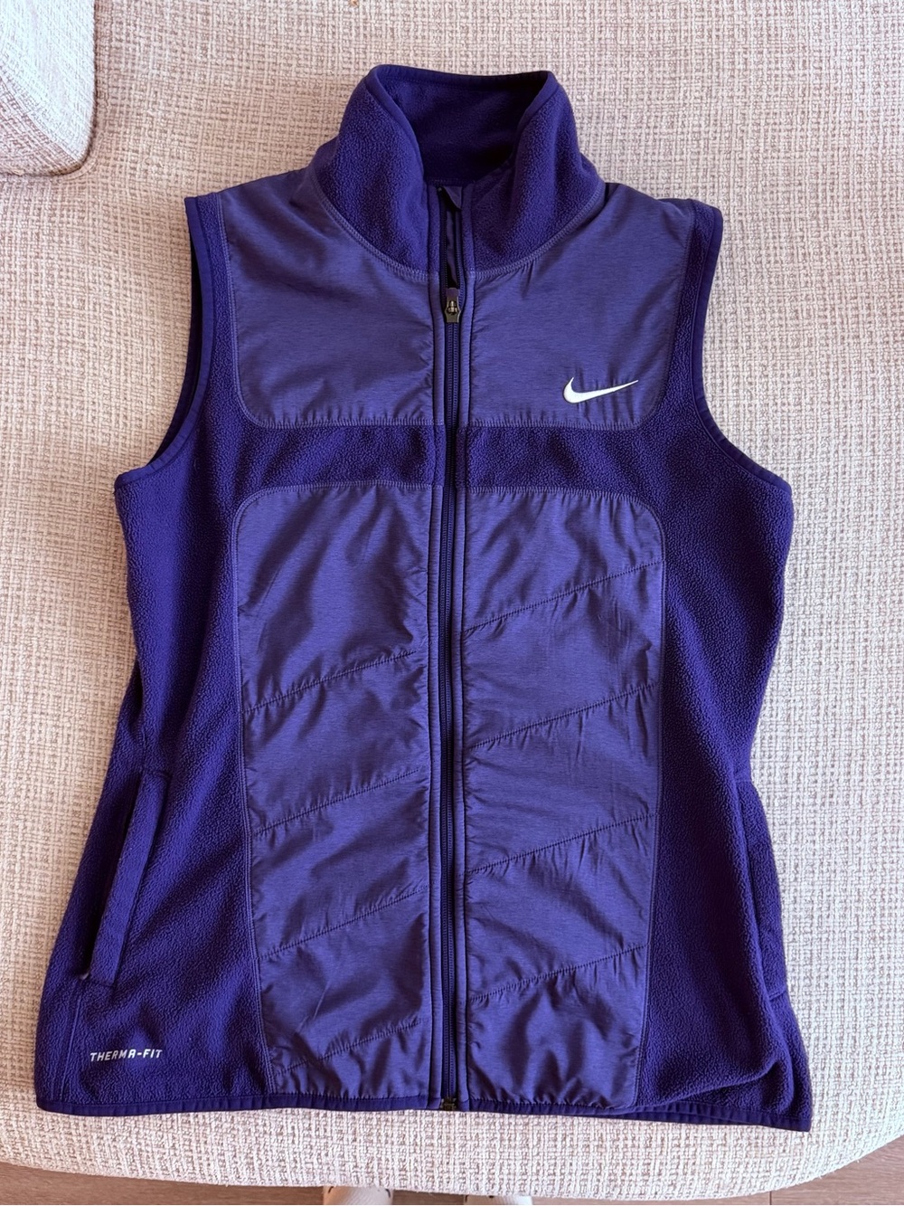 Nike Purple Therma-FIT Women's Quilted Athletic Vest